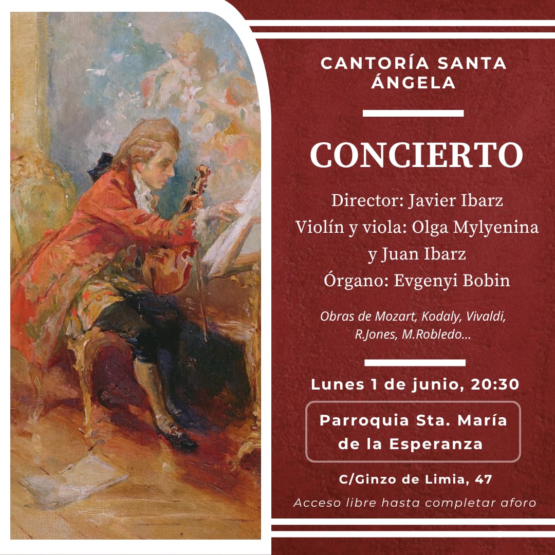 Concierto del 1 de Junio Cantoría Santa Ángela